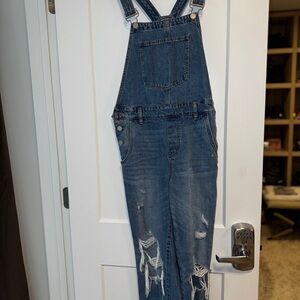 Blank NYC Light Blue Denim Overalls
